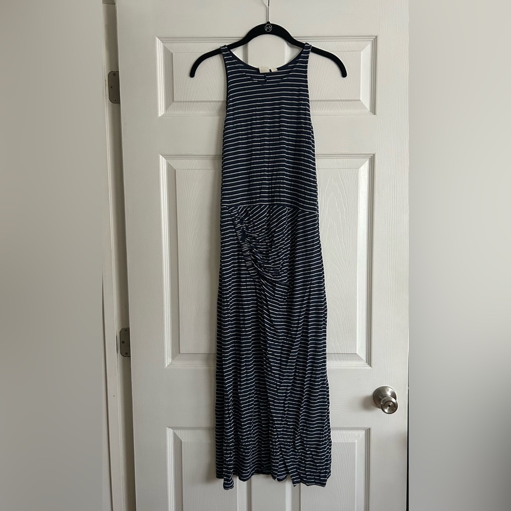 Gap Navy Striped Maxi Dress